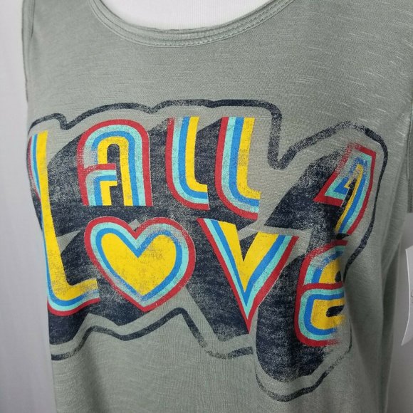 Jessica Simpson Vintage All 4 Love Graphic Tank - Picture 4 of 7